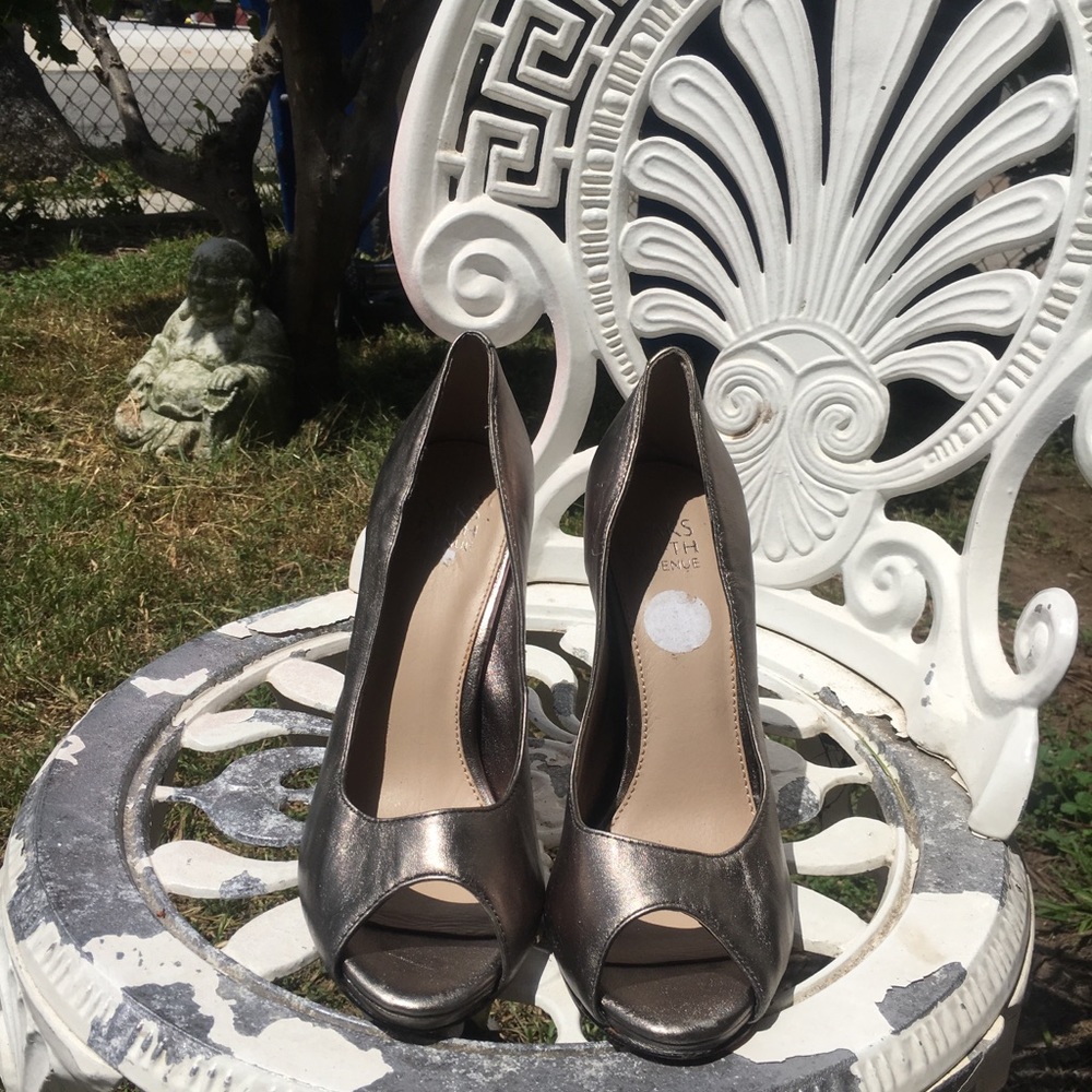 Saks silver heels